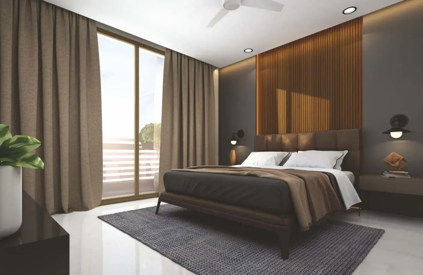 Bedroom interior render